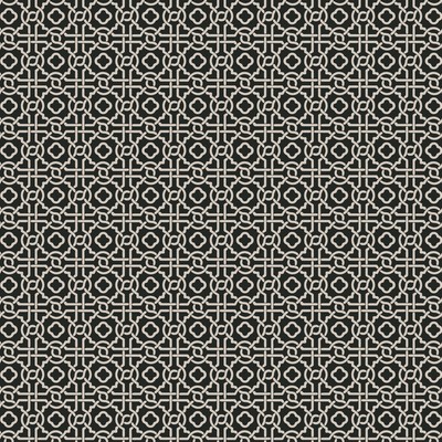 York Wallcovering Pergola Lattice Wallpaper Black/Taupe