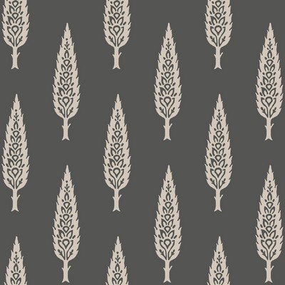 York Wallcovering Juniper Tree Wallpaper Black/Taupe