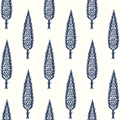 York Wallcovering Juniper Tree Wallpaper Navy