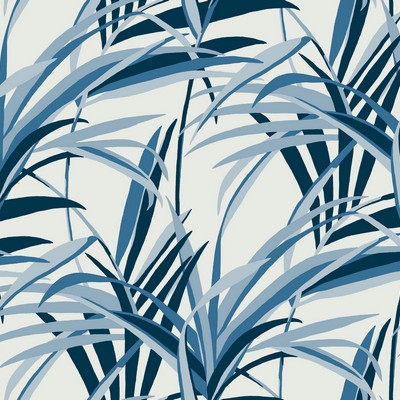 York Wallcovering Tropical Paradise Wallpaper Blue/White