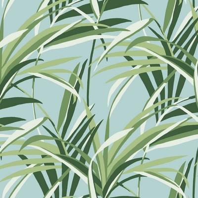 York Wallcovering Tropical Paradise Wallpaper Green/Light Blue