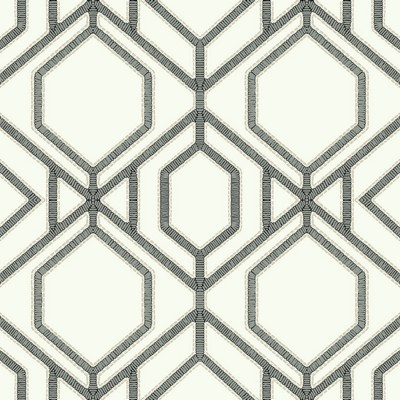 York Wallcovering Sawgrass Trellis Wallpaper White/Gray