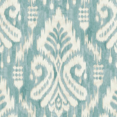 York Wallcovering Hawthorne Ikat Wallpaper Aqua