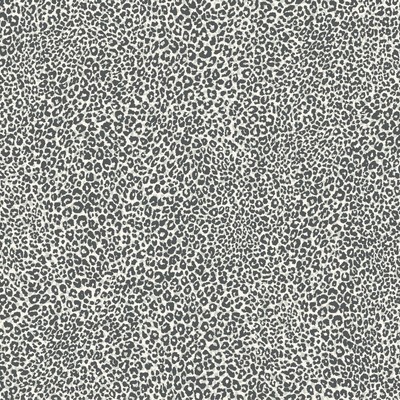 York Wallcovering Leopard King Wallpaper Charcoal