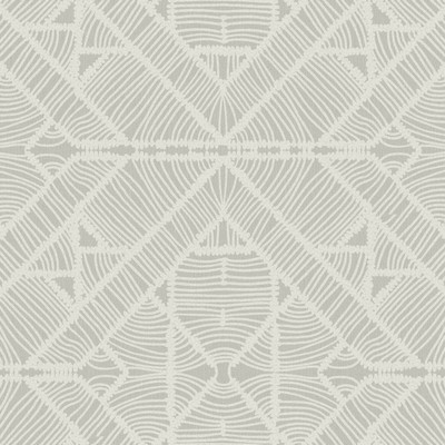 York Wallcovering Diamond Macrame Wallpaper Gray