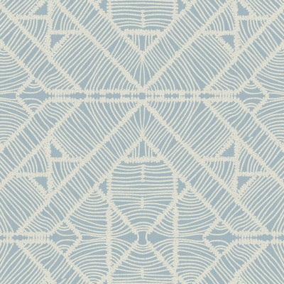 York Wallcovering Diamond Macrame Wallpaper Blue