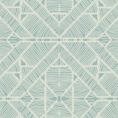 York Wallcovering Diamond Macrame Wallpaper Aqua