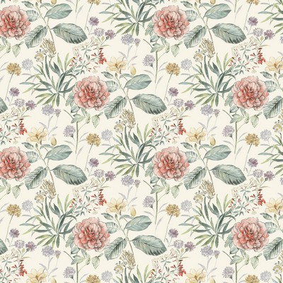 York Wallcovering Midsummer Floral Wallpaper Coral