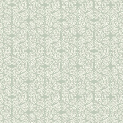 York Wallcovering Fern Tile Wallpaper Green