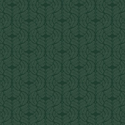 York Wallcovering Fern Tile Wallpaper Dark green