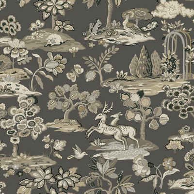 York Wallcovering Kingswood Wallpaper Gray