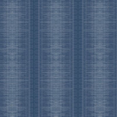 York Wallcovering Silk Weave Stripe Wallpaper Navy