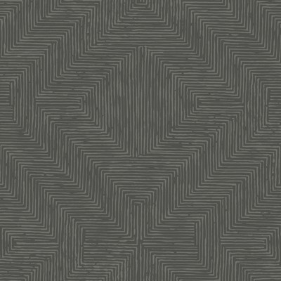 York Wallcovering Diamond Channel Wallpaper Dark Gray