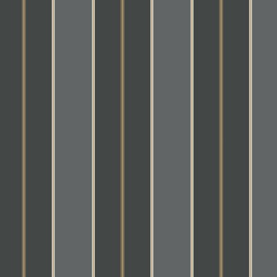York Wallcovering Mercantile Stripe Wallpaper Blacks