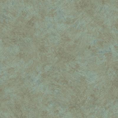 York Wallcovering STUCCO TEXTURE teal blue/green, earth brown