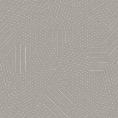 York Wallcovering Stitched Prism Wallpaper Grey