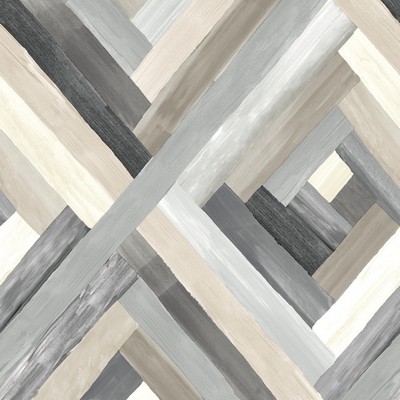 York Wallcovering Wynwood Geometric Wallpaper Grey