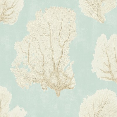 York Wallcovering Coral Couture Wallpaper Blue