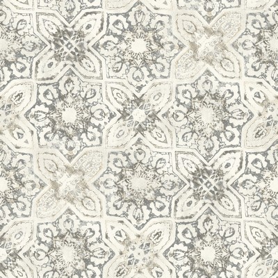 York Wallcovering Fatima Tiles Wallpaper  Beiges