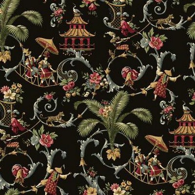 York Wallcovering Mandarin Prose Wallpaper Reds