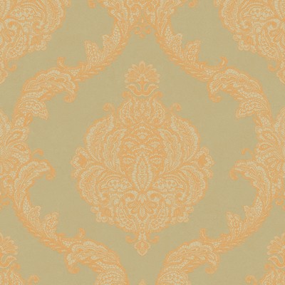 York Wallcovering Mixed Metals Chantilly Lace Wallpaper taupe/gold