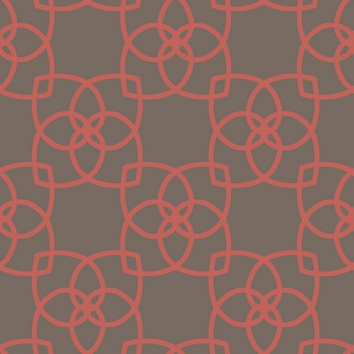 York Wallcovering Serendipity Wallpaper brown, metallic coral