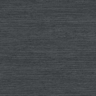 York Wallcovering Shining Sisal Wallpaper black, metallic silver