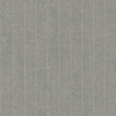 York Wallcovering Elemental Stripe Wallpaper medium grey, metallic silver