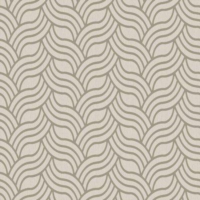 York Wallcovering Interlocking Geo Wallpaper cream, metallic soft gold