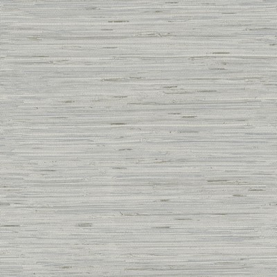 York Wallcovering Lustrous Grasscloth Wallpaper silvery grey