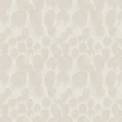York Wallcovering Feathers Wallpaper Cream