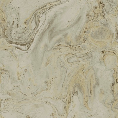 York Wallcovering Oil & Marble Wallpaper Mink/Gold
