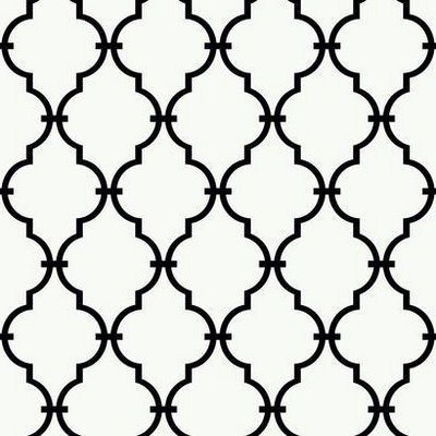 York Wallcovering Modern Trellis Wallpaper Blacks