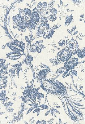Schumacher Fabric BIRDS OF PARADISE BLUE