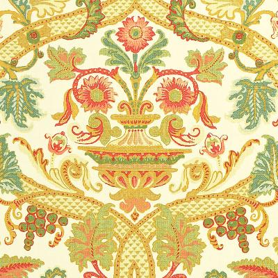 Schumacher Fabric FONTENAY VASE IVORY