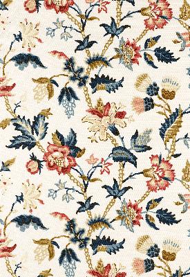 Schumacher Fabric ALANA FLORAL VINE DOCUMENT