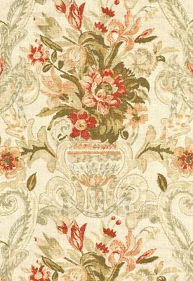 Schumacher Fabric AYLESBURY VASE CORAL