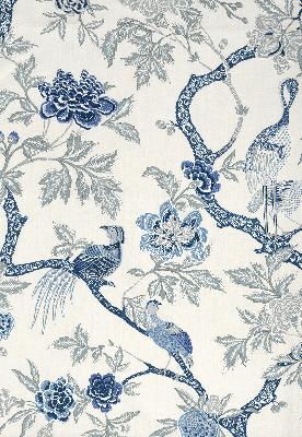 Schumacher Fabric ARBRE CHINOIS PORCELAIN