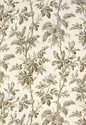 Schumacher Fabric BRANTWOOD VINE MINERAL