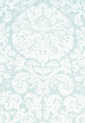 Schumacher Fabric BARRESA DAMASK AQUA