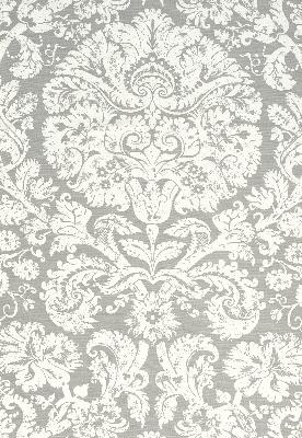 Schumacher Fabric BARRESA DAMASK PEARL