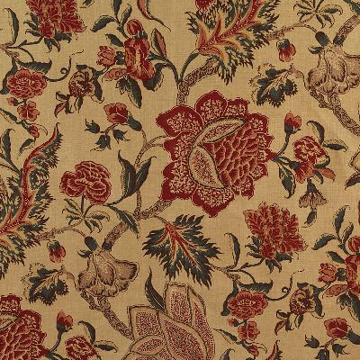 Schumacher Fabric CEYLON FLORAL VINE DOCUMENT