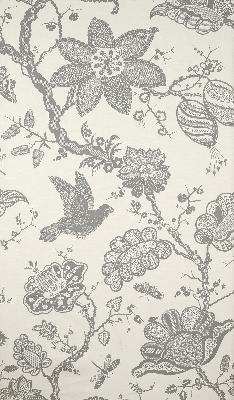 Schumacher Fabric BALI VINE CHARCOAL