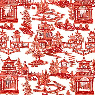 Schumacher Fabric NANJING CORAL