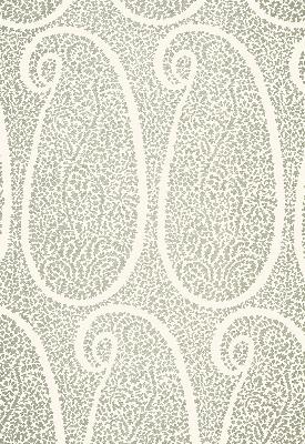 Schumacher Fabric AMBALA PAISLEY FOG