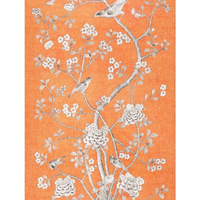 Schumacher Fabric CHINOIS PALAIS TANGERINE