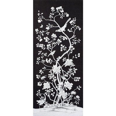 Schumacher Fabric CHINOIS PALAIS NOIR