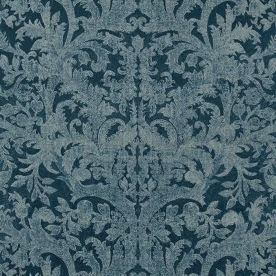 Schumacher Fabric CARLOTTA VELVET DAMASK INDIGO