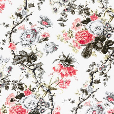 Schumacher Fabric ELIZABETH ROUGE/GREY