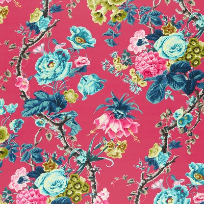 Schumacher Fabric ELIZABETH MULTI/ROUGE